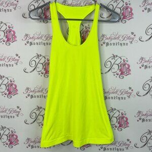 Lululemon Athletica tank top racer back bright Neon Yellow Tank Top